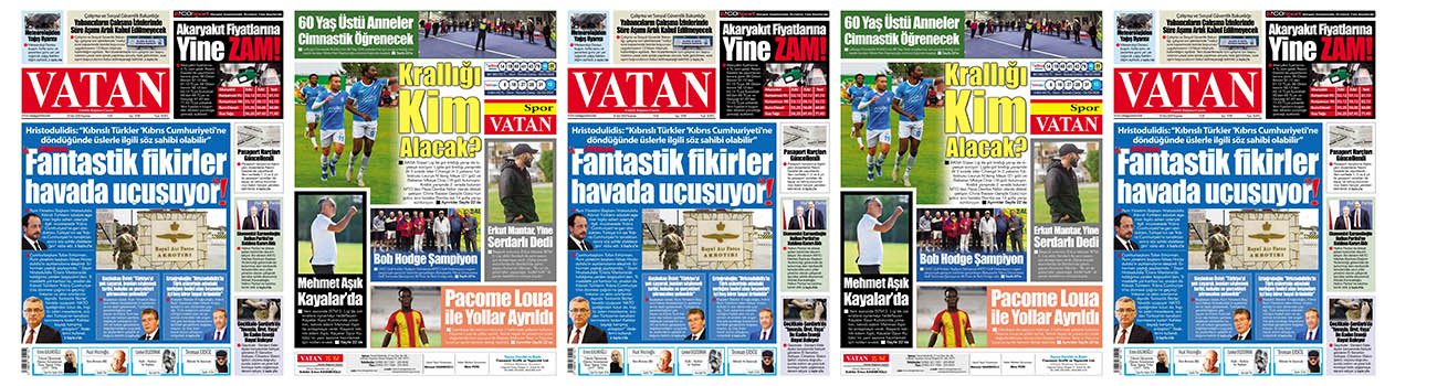 VATAN Manşet - 26 Mart 2026