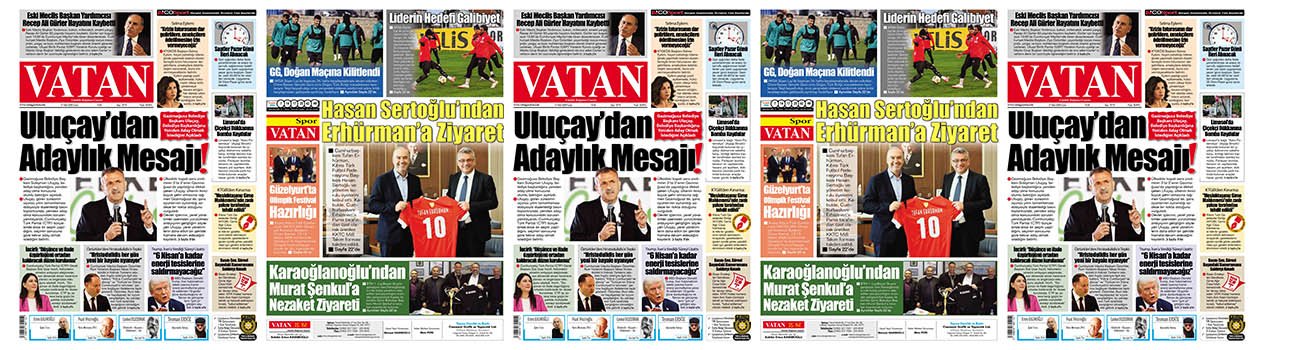 VATAN Manşet - 27 Mart 2026