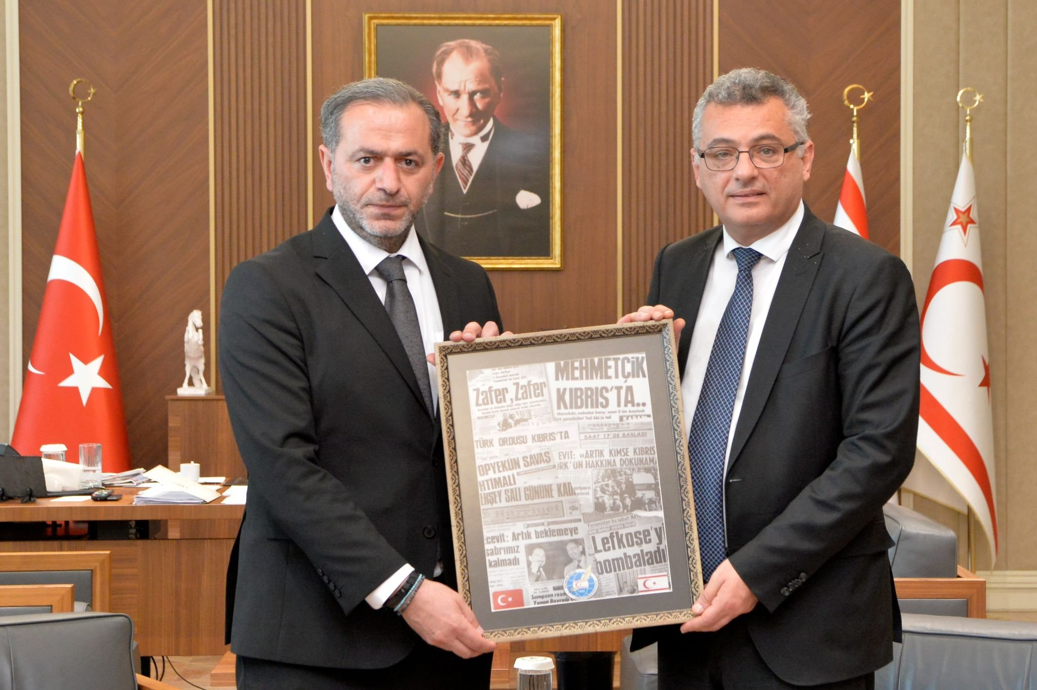 Cumhurbaşkanı Tufan Erhürman, Dış Basın Birliği heyetini kabul etti