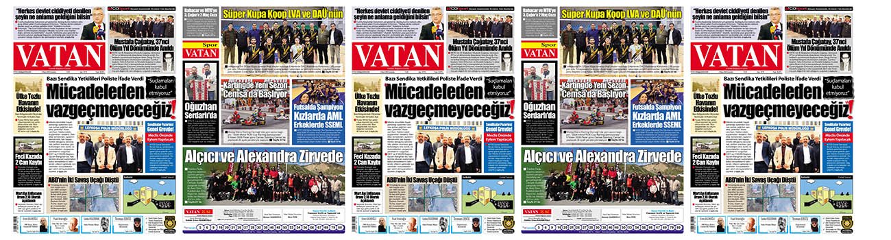 VATAN Manşet - 4 Nisan 2026