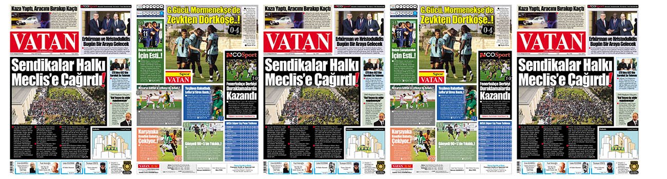 VATAN Manşet - 6 Nisan 2026