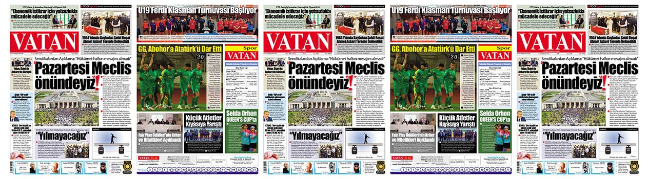 VATAN Manşet - 11 Nisan 2026