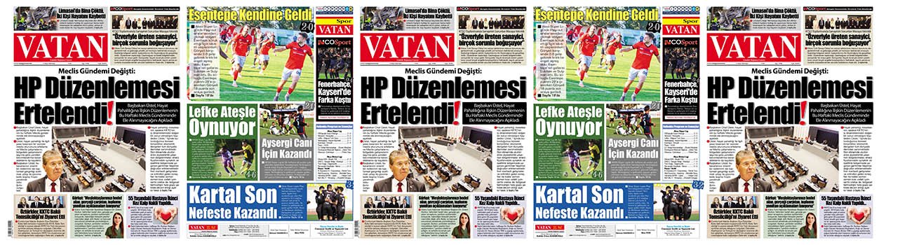 VATAN Manşet - 12 Nisan 2026