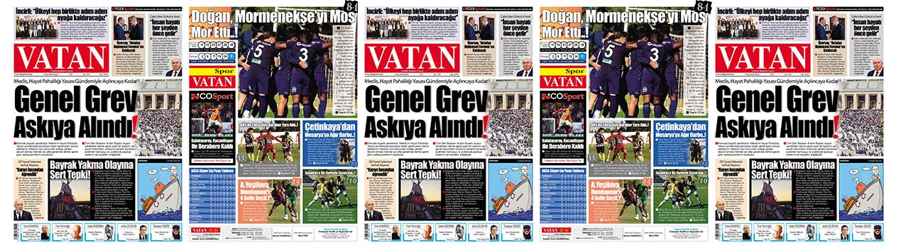 VATAN Manşet - 13 Nisan 2026