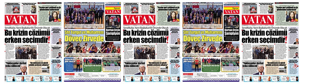 VATAN Manşet - 14 Nisan 2026