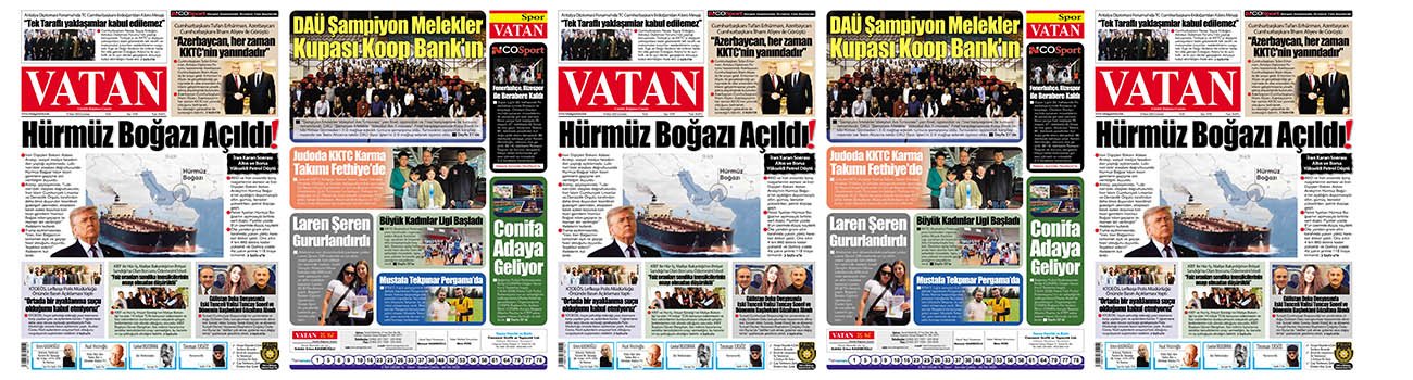 VATAN Manşet - 18 Nisan 2026