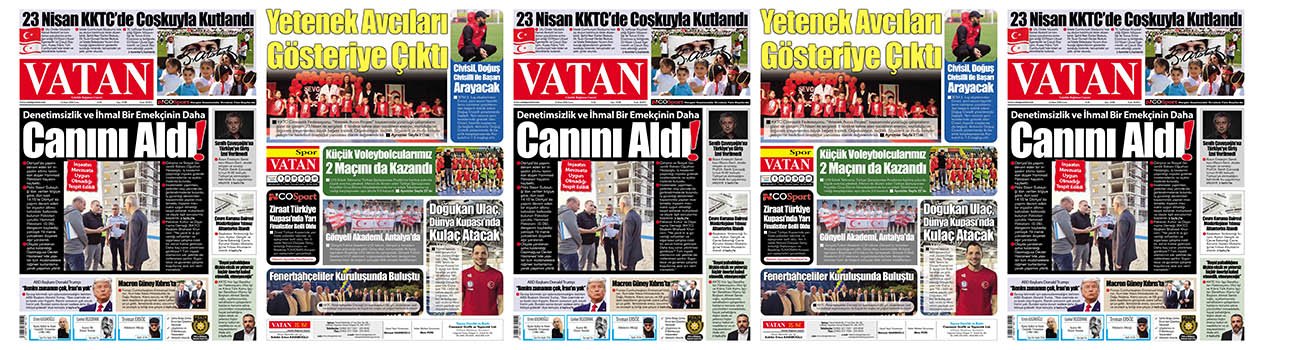 VATAN Manşet - 24 Nisan 2026