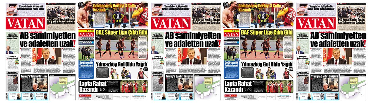 VATAN Manşet - 27 Nisan 2026