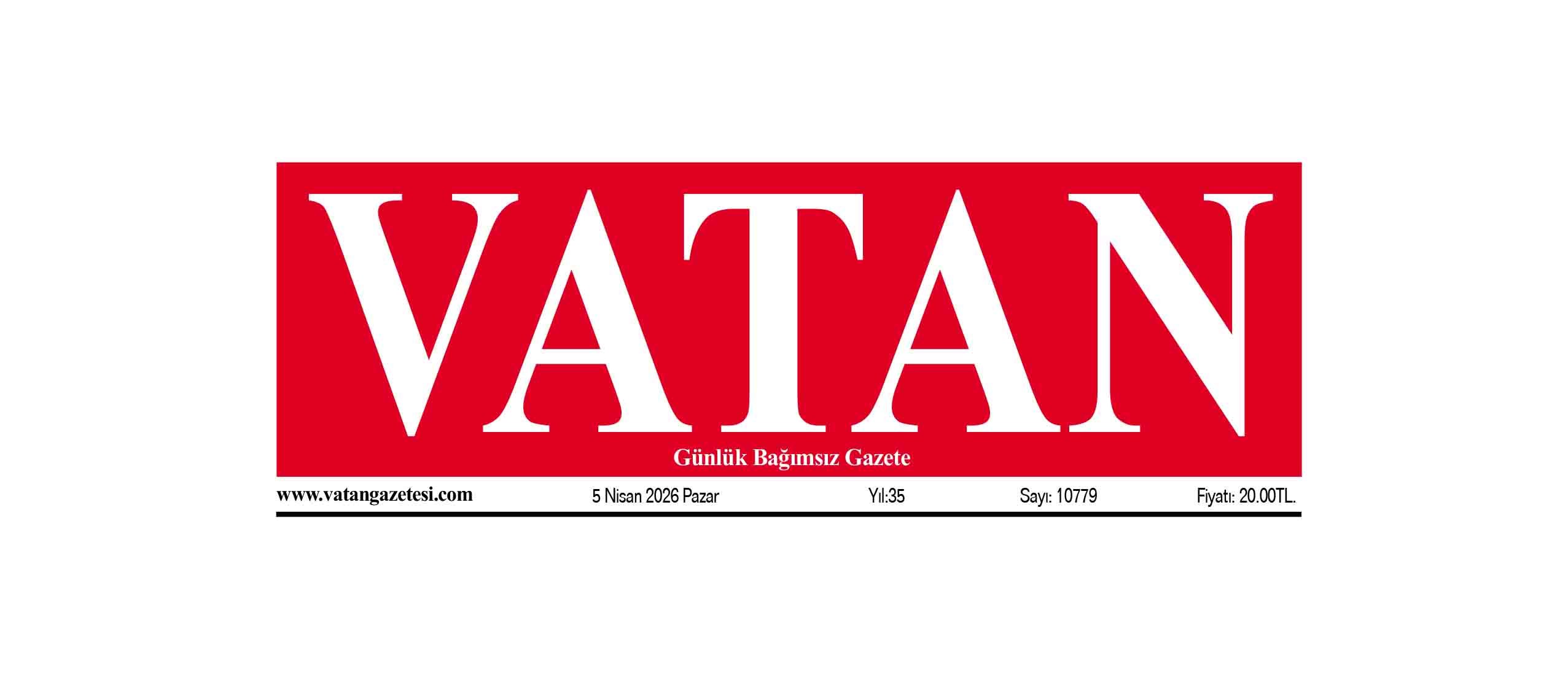 VATAN Manşet - 5 Nisan 2026