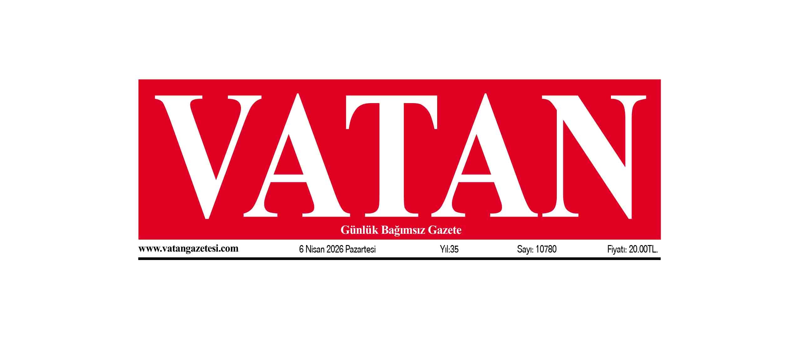 VATAN Manşet - 6 Nisan 2026