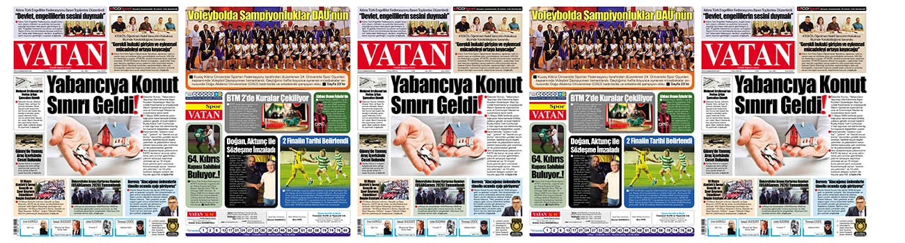 VATAN Manşet - 12 Mayıs 2026