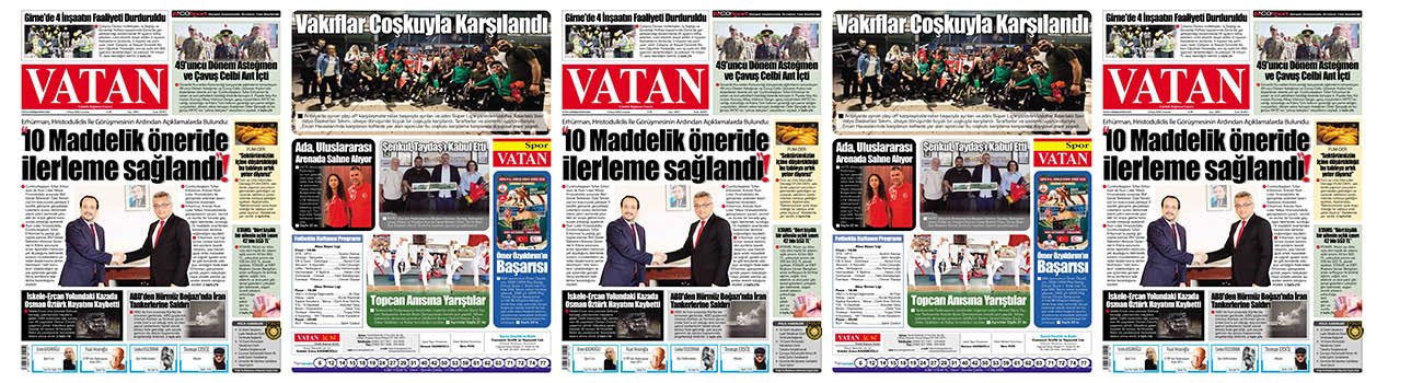 VATAN Manşet - 9 Mayıs 2026