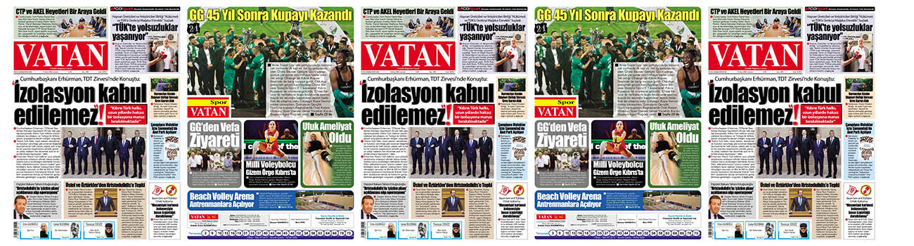 VATAN Manşet - 16 Mayıs 2026