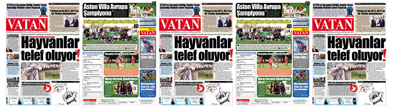 VATAN Manşet - 21 Mayıs 2026