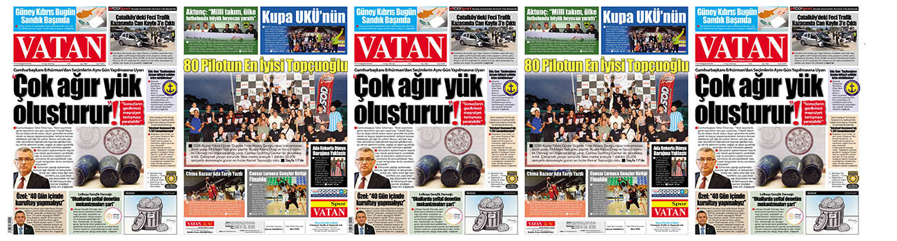 VATAN Manşet - 24 Mayıs 2026