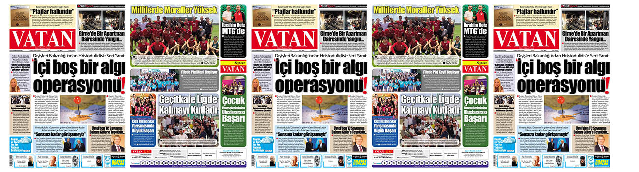 VATAN Manşet - 30 Mayıs 2026