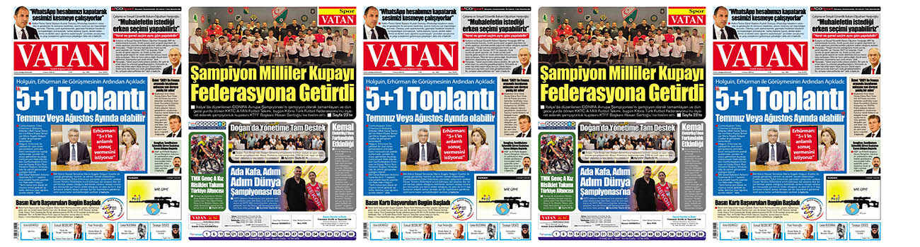 VATAN Manşet - 9 Haziran 2026