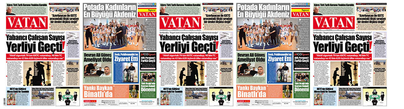 VATAN Manşet - 14 Haziran 2026