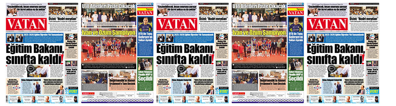 VATAN Manşet - 16 Haziran 2026