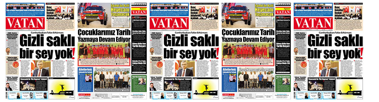 VATAN Manşet - 26 Haziran 2026