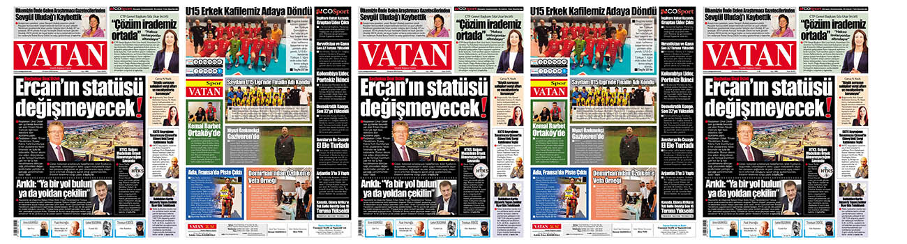 VATAN Manşet - 29 Haziran 2026