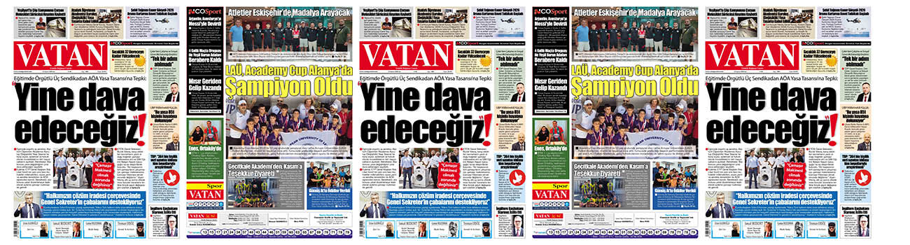 VATAN Manşet - 23 Haziran 2026