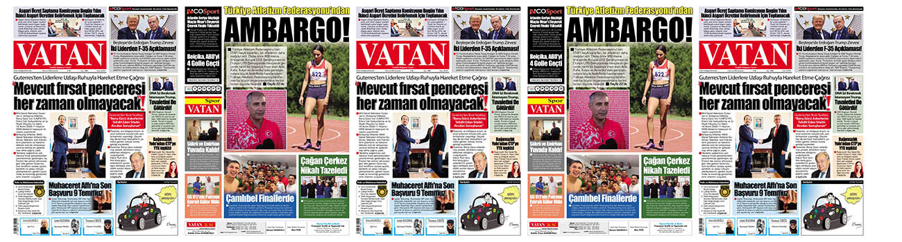 VATAN Manşet - 8 Temmuz 2026