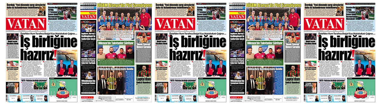 VATAN Manşet - 13 Temmuz 2026