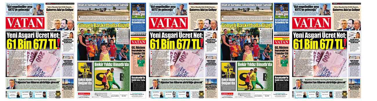 VATAN Manşet - 17 Temmuz 2026