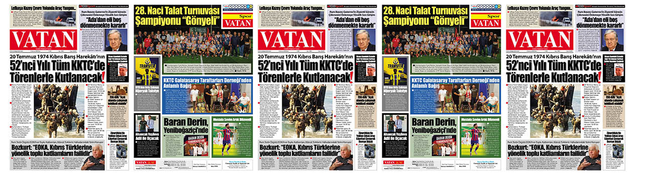 VATAN Manşet - 19 Temmuz 2026