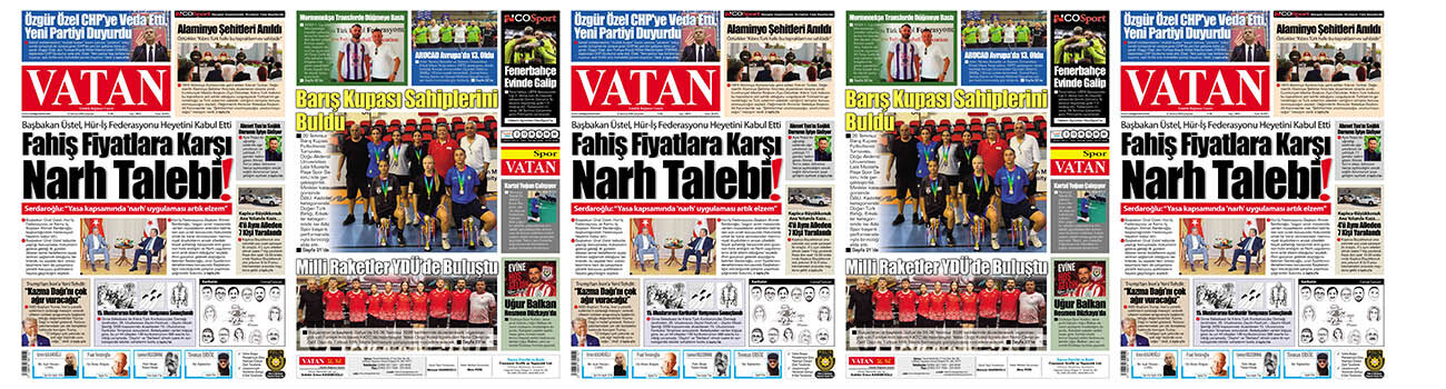 VATAN Manşet - 22 Temmuz 2026