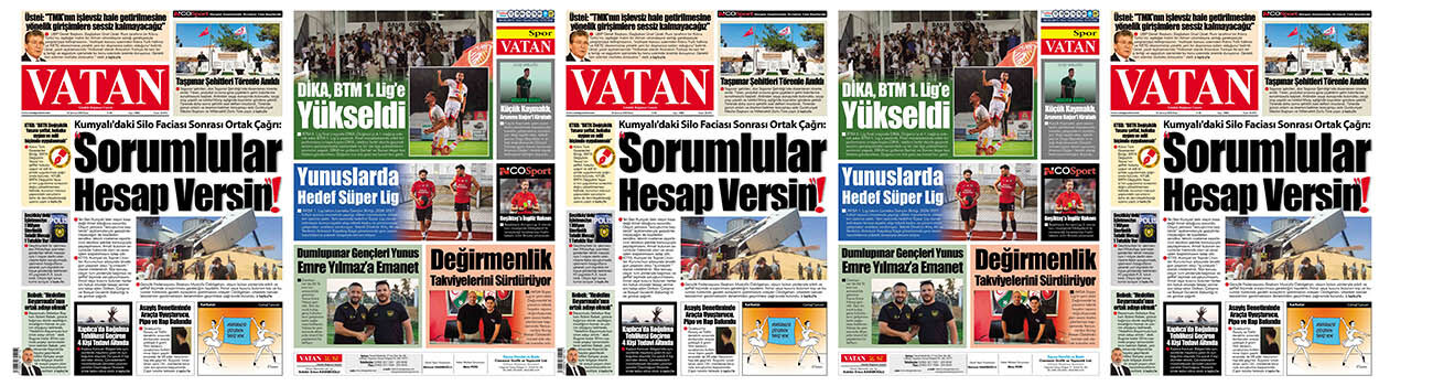 VATAN Manşet - 26 Temmuz 2026