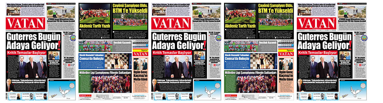 VATAN Manşet - 27 Temmuz 2026
