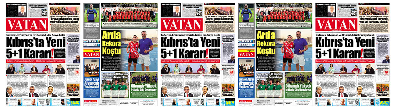 VATAN Manşet - 30 Temmuz 2026