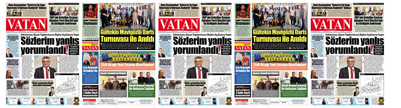 VATAN Manşet - 31 Temmuz 2026