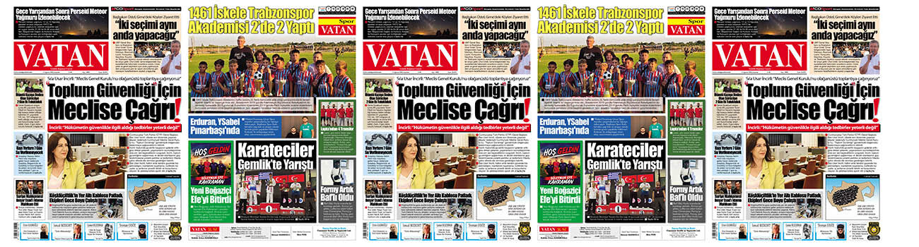 VATAN Manşet - 12 Ağustos 2026