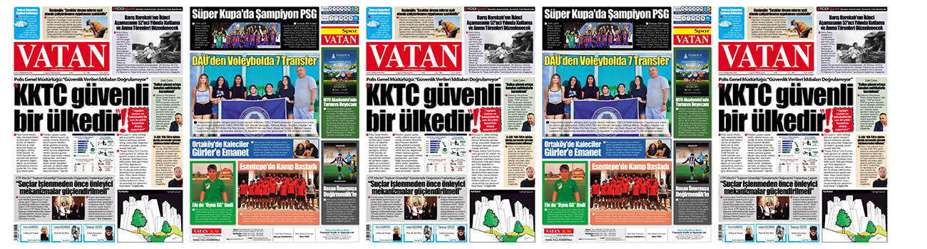 VATAN Manşet - 13 Ağustos 2026