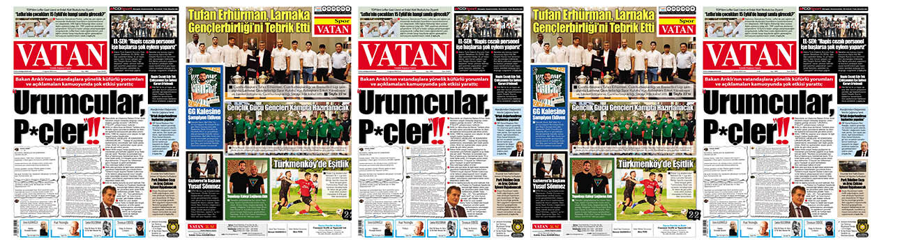 VATAN Manşet - 14 Ağustos 2026