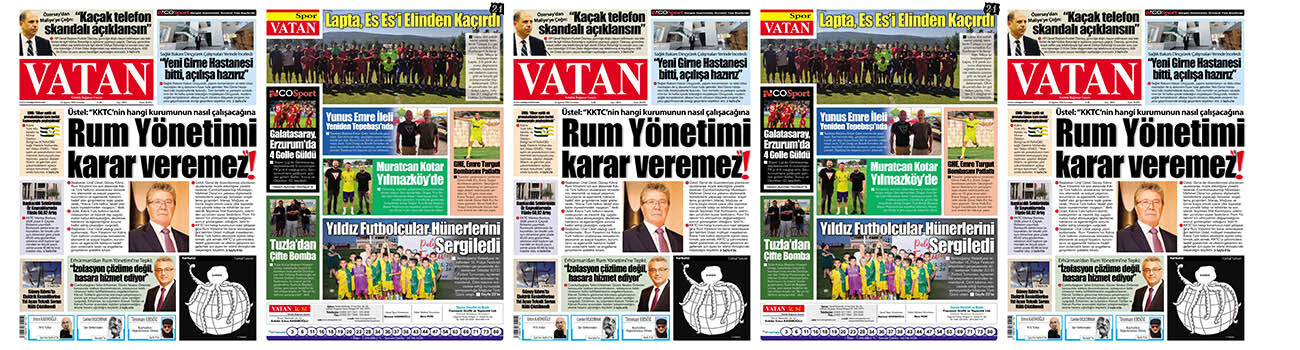 VATAN Manşet - 22 Ağustos 2026