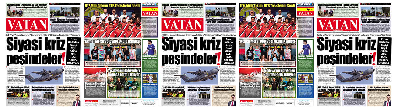 VATAN Manşet - 23 Ağustos 2026