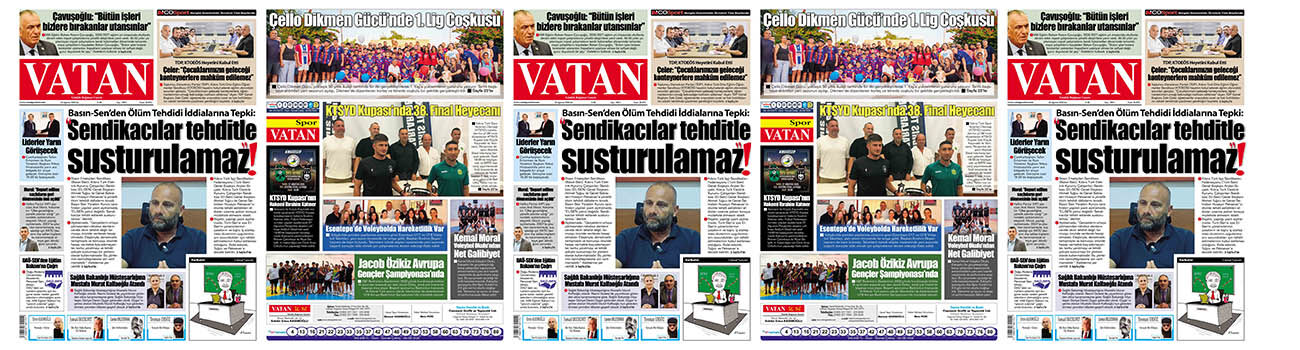 VATAN Manşet - 25 Ağustos 2026
