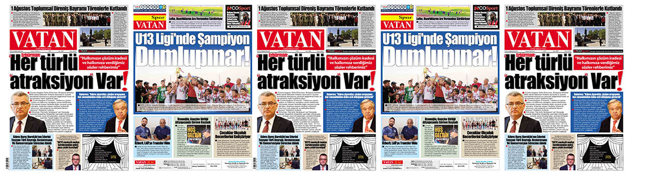 VATAN Manşet - 2 Ağustos 2026
