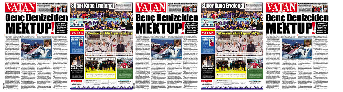 VATAN Manşet - 1 Eylül 2026