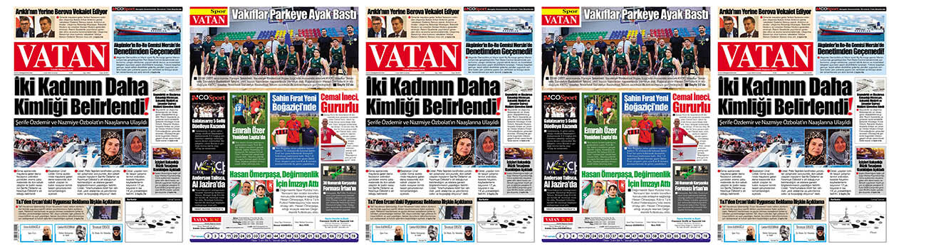 VATAN Manşet - 5 Eylül 2026