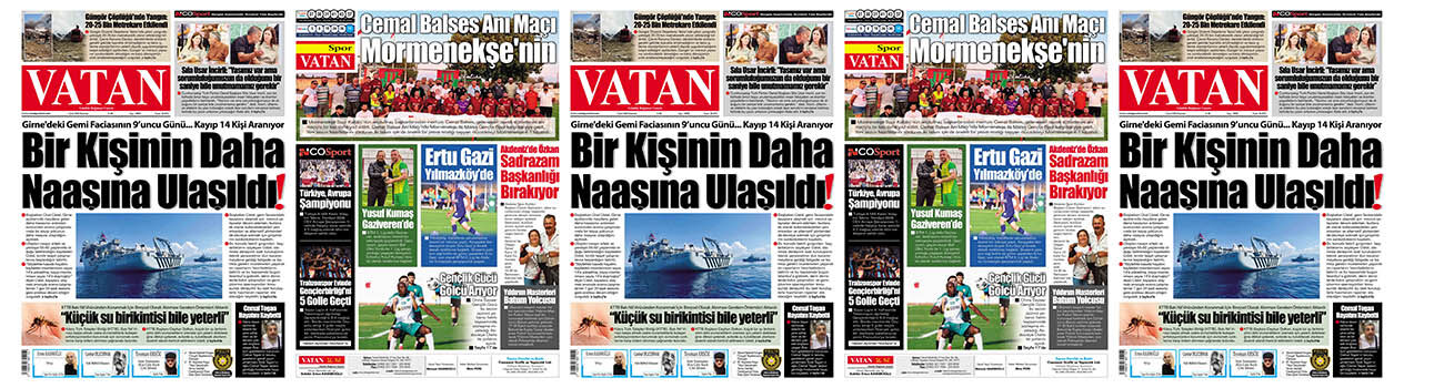 VATAN Manşet - 7 Eylül 2026