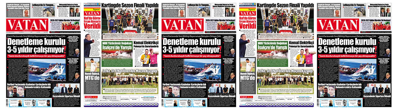VATAN Manşet - 8 Eylül 2026