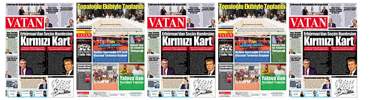 VATAN Manşet - 18 Eylül 2026