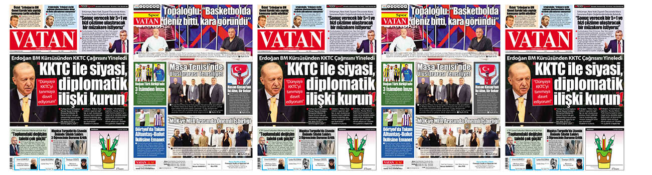 VATAN Manşet - 23 Eylül 2026
