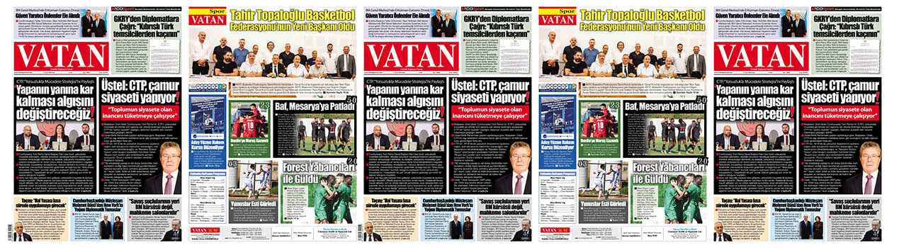 VATAN Manşet - 27 Eylül 2026
