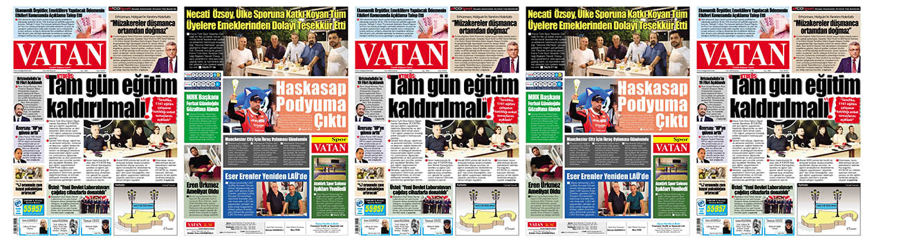 VATAN Manşet - 1 Ekim 2026